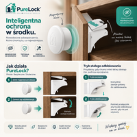 PureLock™ – Niewidoczne Magnetyczne Zabezpieczenie Szafek dla Dzieci