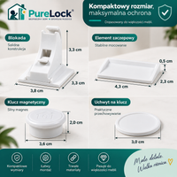 PureLock™ – Niewidoczne Magnetyczne Zabezpieczenie Szafek dla Dzieci