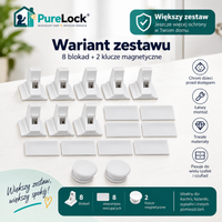 PureLock™ – Niewidoczne Magnetyczne Zabezpieczenie Szafek dla Dzieci