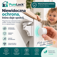 PureLock™ – Niewidoczne Magnetyczne Zabezpieczenie Szafek dla Dzieci